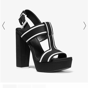 MICHAEL MICHAEL KORS Becker Contrast-Trim Scuba Platform Sandal